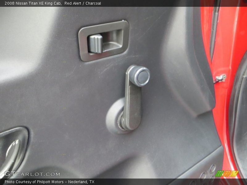 Red Alert / Charcoal 2008 Nissan Titan XE King Cab