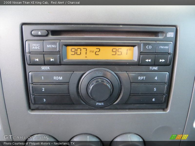 Red Alert / Charcoal 2008 Nissan Titan XE King Cab