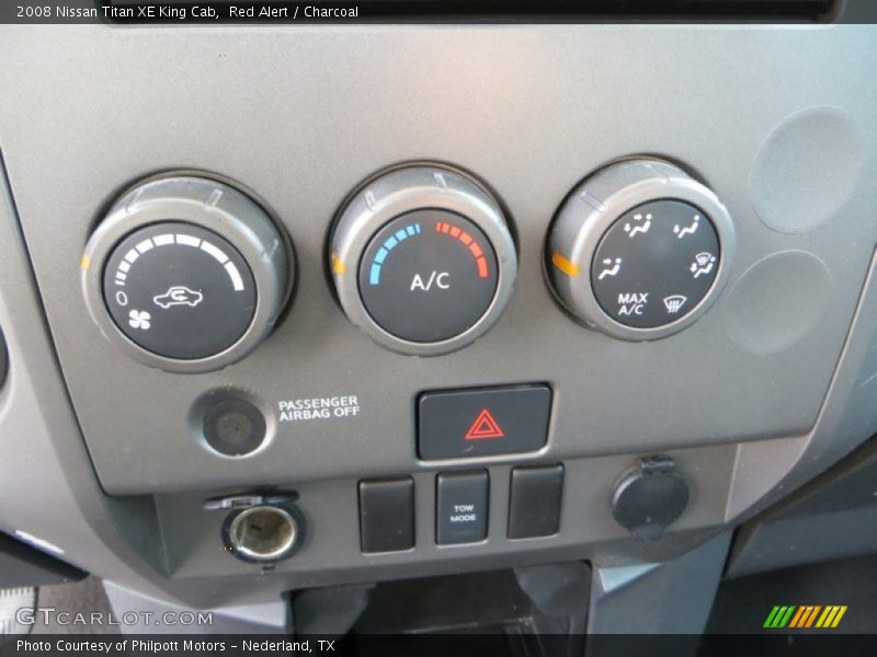 Red Alert / Charcoal 2008 Nissan Titan XE King Cab