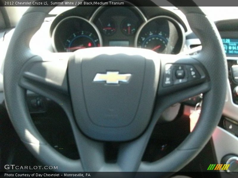 Summit White / Jet Black/Medium Titanium 2012 Chevrolet Cruze LS