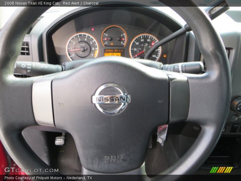 Red Alert / Charcoal 2008 Nissan Titan XE King Cab