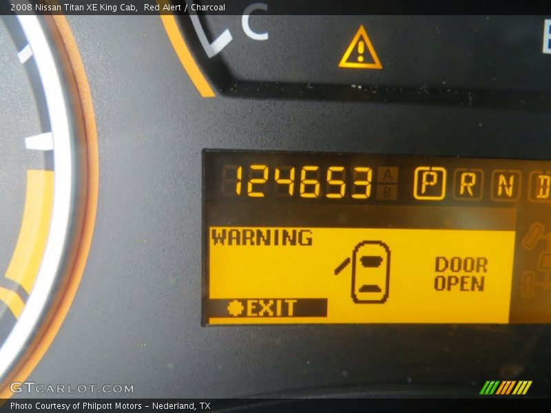 Red Alert / Charcoal 2008 Nissan Titan XE King Cab