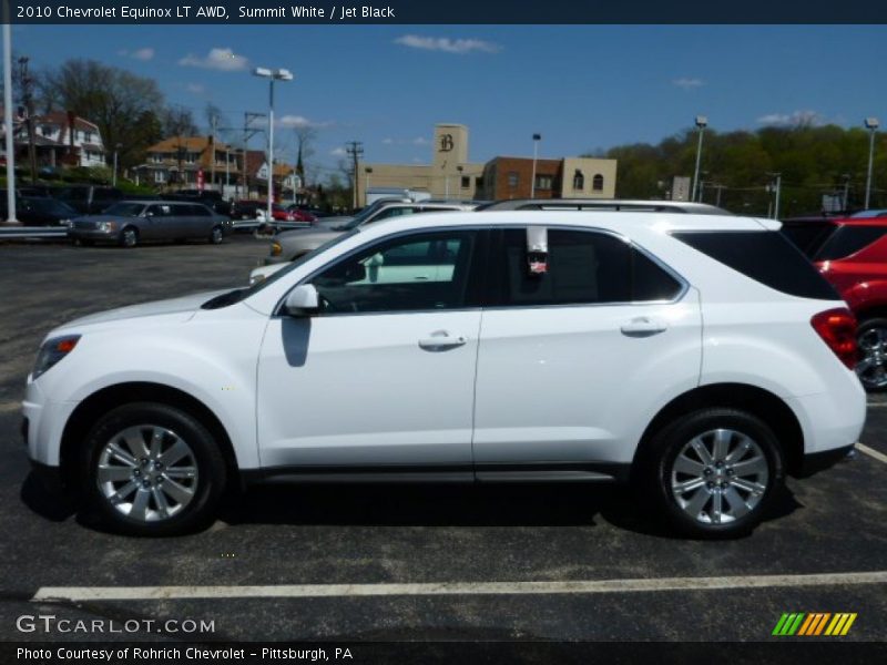 Summit White / Jet Black 2010 Chevrolet Equinox LT AWD