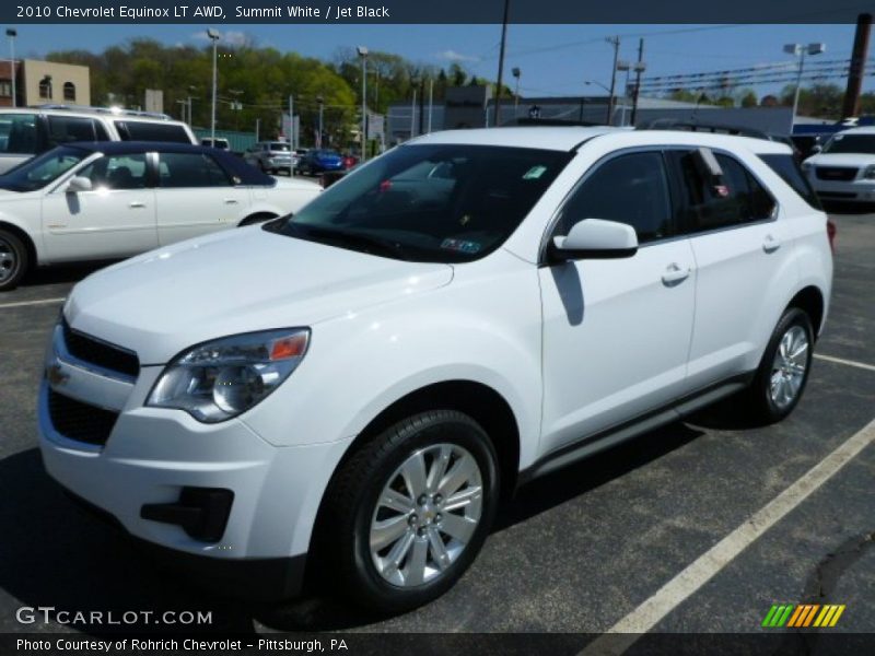 Summit White / Jet Black 2010 Chevrolet Equinox LT AWD
