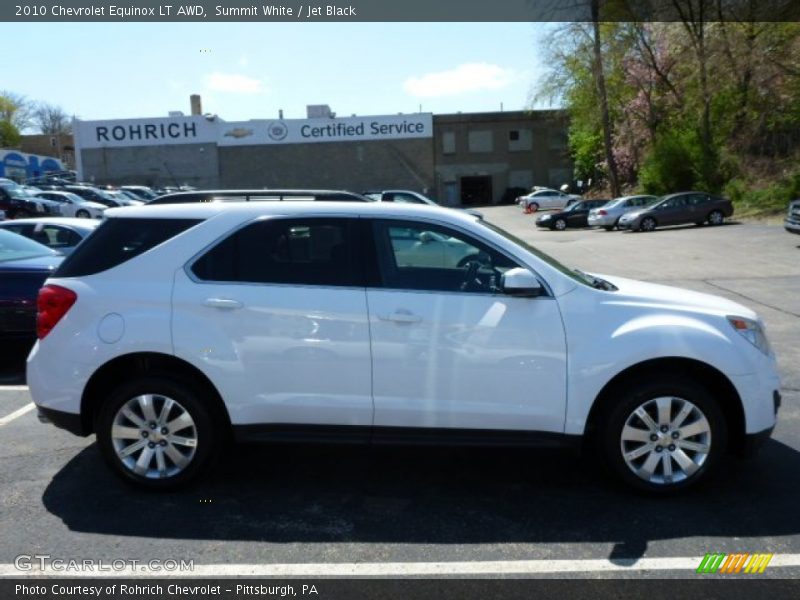 Summit White / Jet Black 2010 Chevrolet Equinox LT AWD