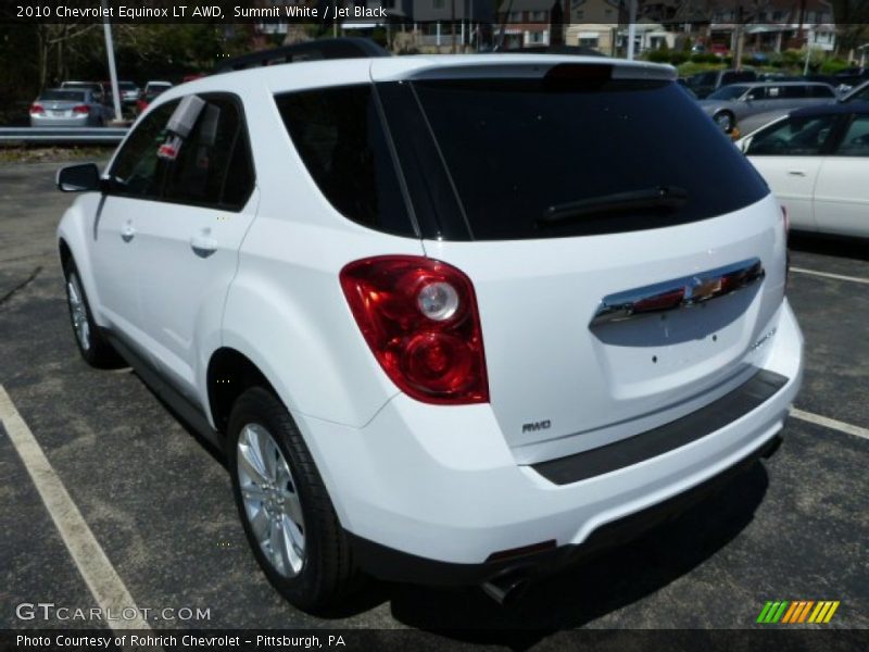 Summit White / Jet Black 2010 Chevrolet Equinox LT AWD