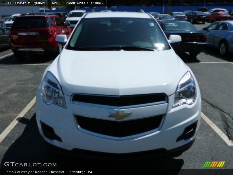 Summit White / Jet Black 2010 Chevrolet Equinox LT AWD