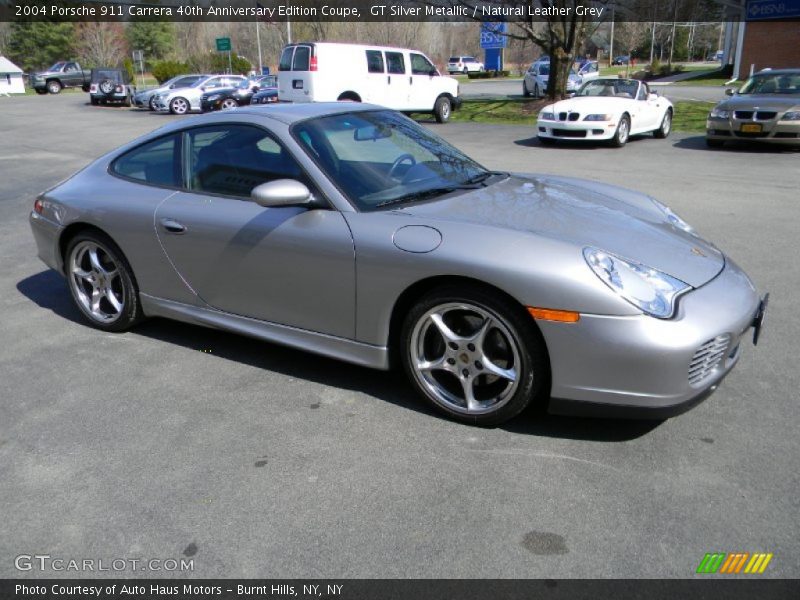 GT Silver Metallic / Natural Leather Grey 2004 Porsche 911 Carrera 40th Anniversary Edition Coupe