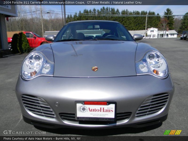 GT Silver Metallic / Natural Leather Grey 2004 Porsche 911 Carrera 40th Anniversary Edition Coupe