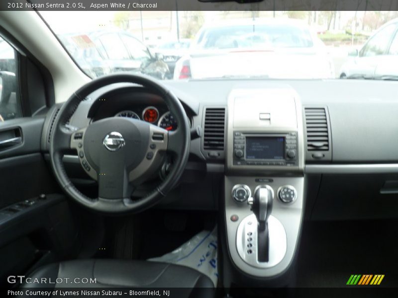 Aspen White / Charcoal 2012 Nissan Sentra 2.0 SL