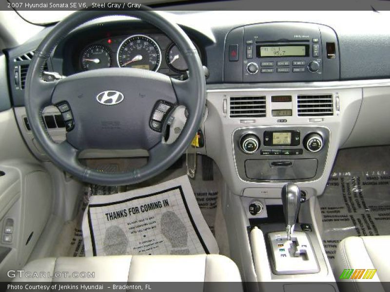 Steel Gray / Gray 2007 Hyundai Sonata SE V6