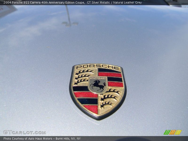 GT Silver Metallic / Natural Leather Grey 2004 Porsche 911 Carrera 40th Anniversary Edition Coupe
