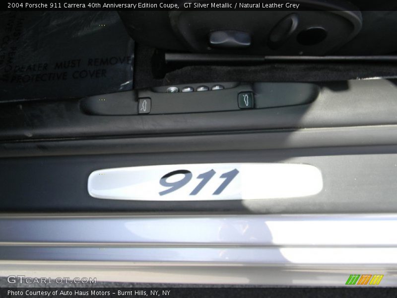 GT Silver Metallic / Natural Leather Grey 2004 Porsche 911 Carrera 40th Anniversary Edition Coupe