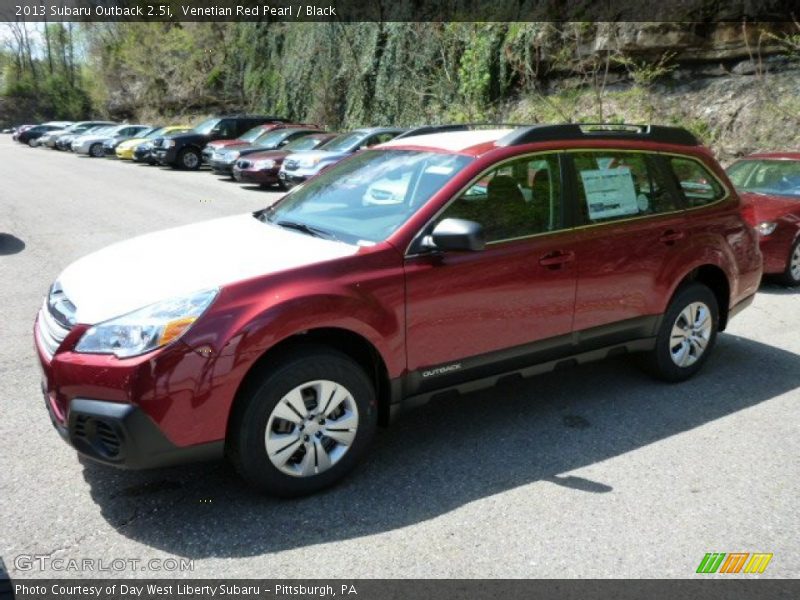 Venetian Red Pearl / Black 2013 Subaru Outback 2.5i