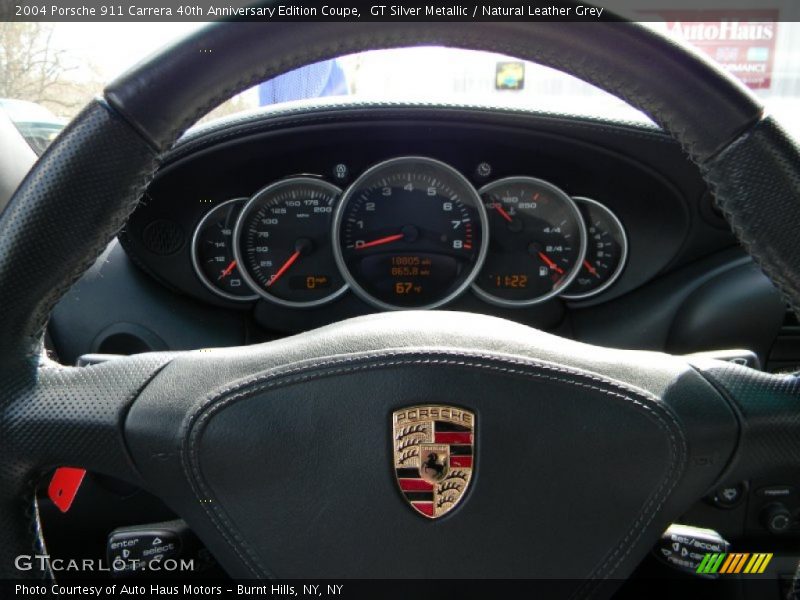 GT Silver Metallic / Natural Leather Grey 2004 Porsche 911 Carrera 40th Anniversary Edition Coupe
