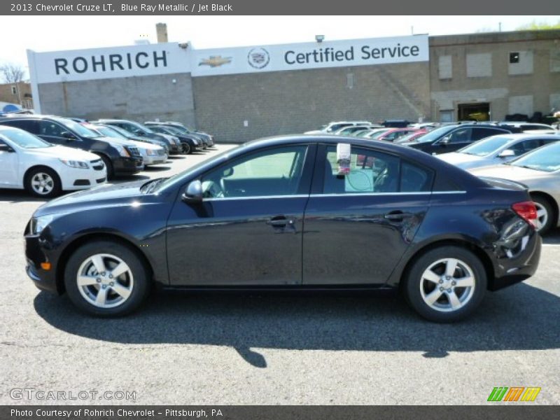 Blue Ray Metallic / Jet Black 2013 Chevrolet Cruze LT