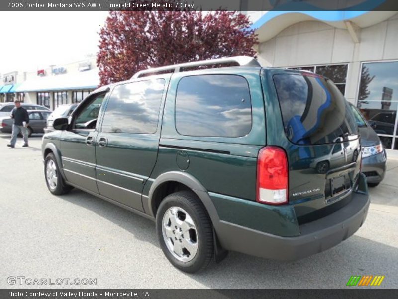 Emerald Green Metallic / Gray 2006 Pontiac Montana SV6 AWD