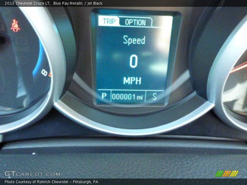 Blue Ray Metallic / Jet Black 2013 Chevrolet Cruze LT