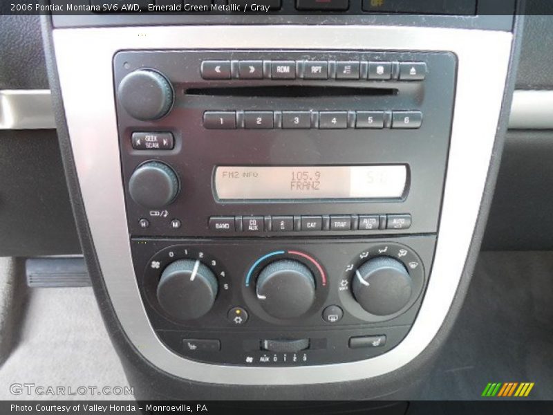 Emerald Green Metallic / Gray 2006 Pontiac Montana SV6 AWD