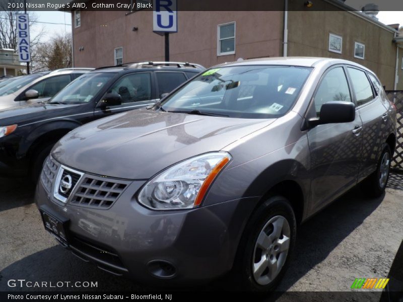 Gotham Gray / Black 2010 Nissan Rogue S AWD