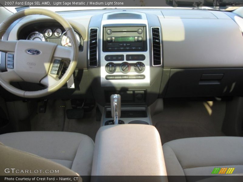 Light Sage Metallic / Medium Light Stone 2007 Ford Edge SEL AWD