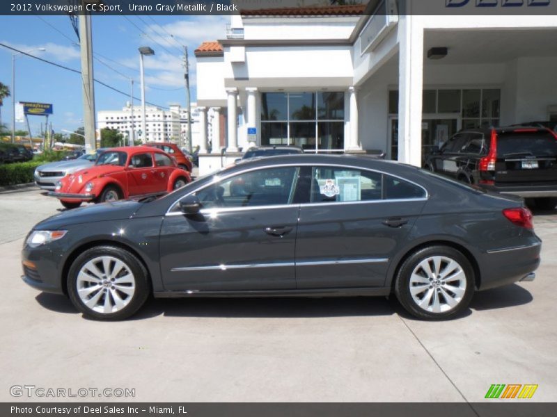 Urano Gray Metallic / Black 2012 Volkswagen CC Sport