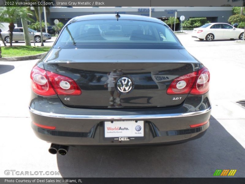 Urano Gray Metallic / Black 2012 Volkswagen CC Sport