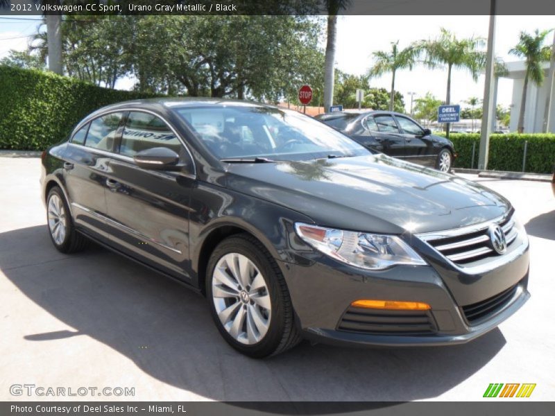 Urano Gray Metallic / Black 2012 Volkswagen CC Sport