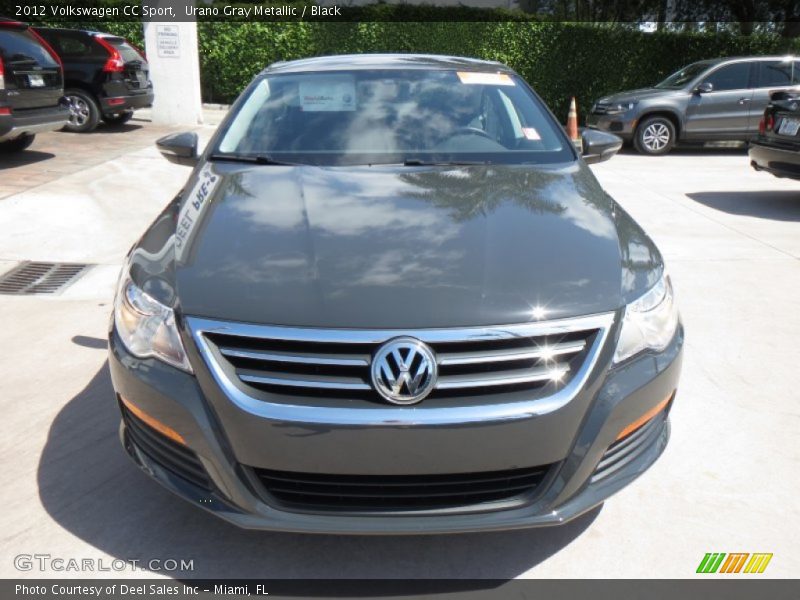 Urano Gray Metallic / Black 2012 Volkswagen CC Sport