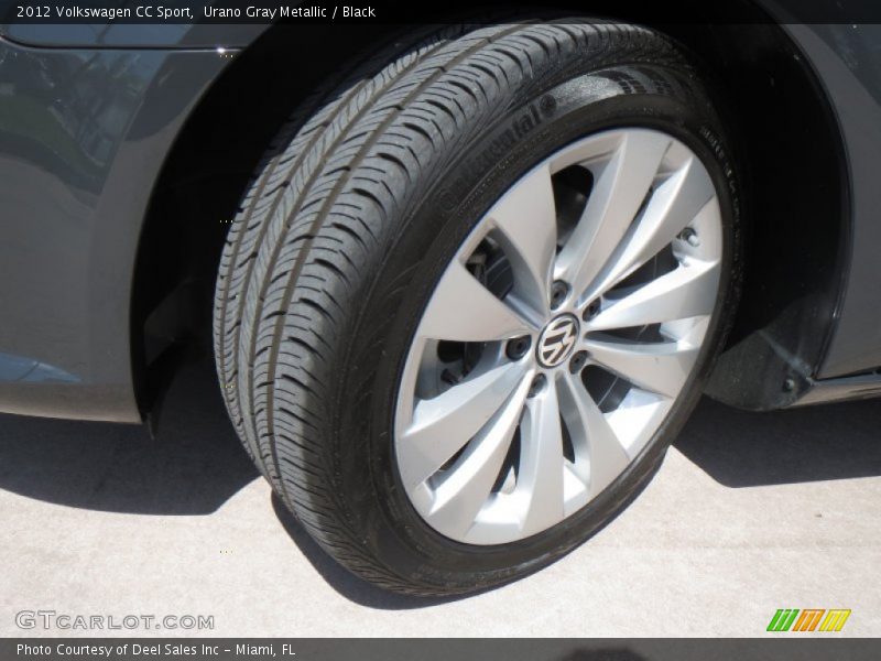 Urano Gray Metallic / Black 2012 Volkswagen CC Sport