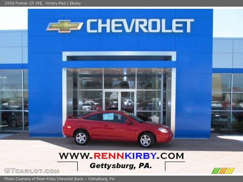 Victory Red / Ebony 2009 Pontiac G5 XFE