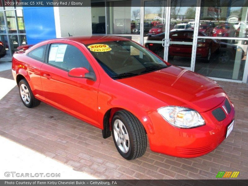 Victory Red / Ebony 2009 Pontiac G5 XFE