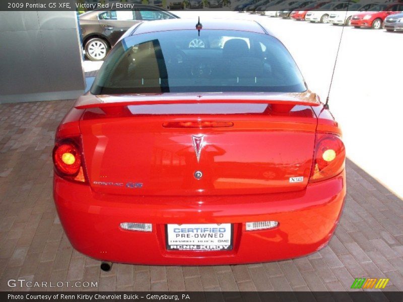 Victory Red / Ebony 2009 Pontiac G5 XFE