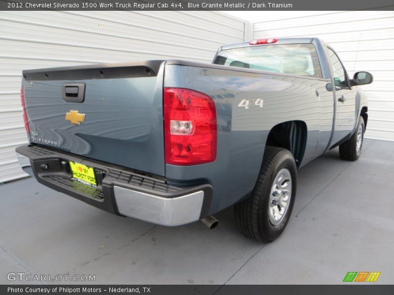 Blue Granite Metallic / Dark Titanium 2012 Chevrolet Silverado 1500 Work Truck Regular Cab 4x4