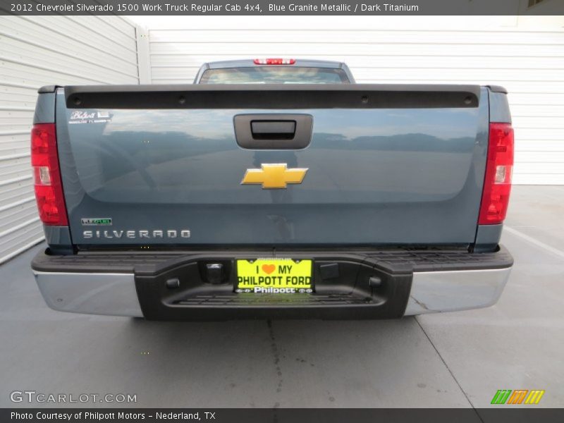 Blue Granite Metallic / Dark Titanium 2012 Chevrolet Silverado 1500 Work Truck Regular Cab 4x4