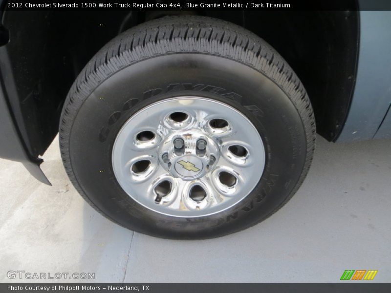 Blue Granite Metallic / Dark Titanium 2012 Chevrolet Silverado 1500 Work Truck Regular Cab 4x4