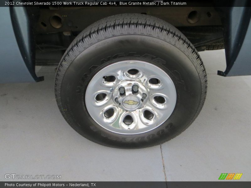 Blue Granite Metallic / Dark Titanium 2012 Chevrolet Silverado 1500 Work Truck Regular Cab 4x4