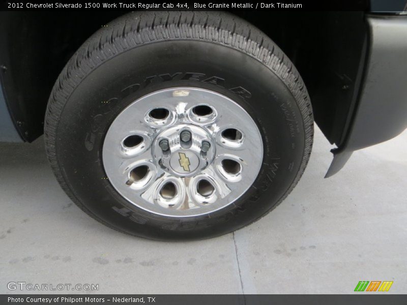 Blue Granite Metallic / Dark Titanium 2012 Chevrolet Silverado 1500 Work Truck Regular Cab 4x4