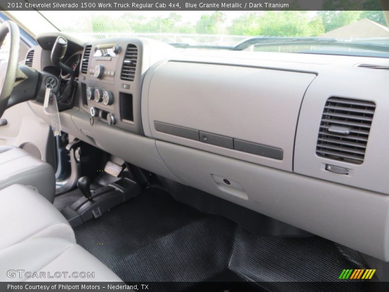 Blue Granite Metallic / Dark Titanium 2012 Chevrolet Silverado 1500 Work Truck Regular Cab 4x4