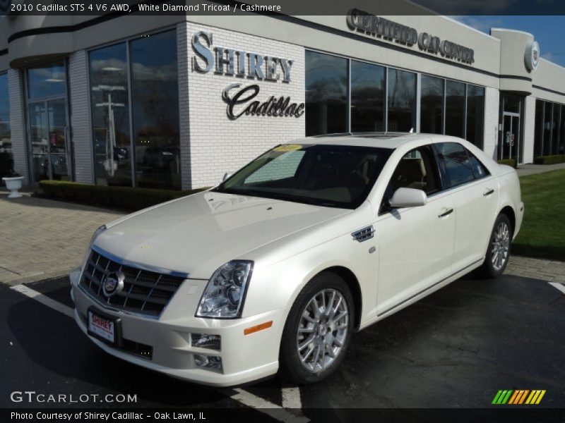 White Diamond Tricoat / Cashmere 2010 Cadillac STS 4 V6 AWD