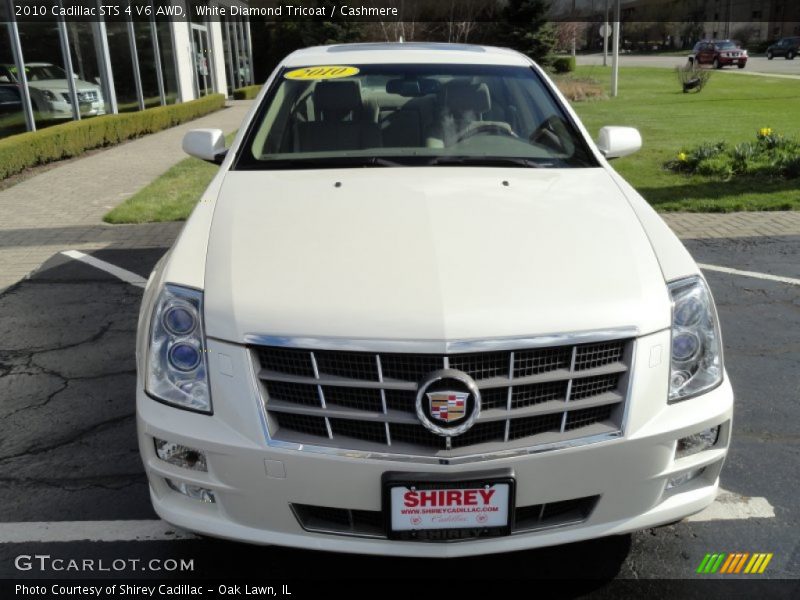 White Diamond Tricoat / Cashmere 2010 Cadillac STS 4 V6 AWD