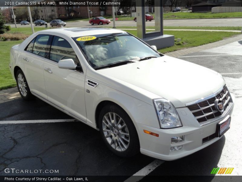 White Diamond Tricoat / Cashmere 2010 Cadillac STS 4 V6 AWD