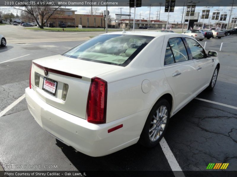 White Diamond Tricoat / Cashmere 2010 Cadillac STS 4 V6 AWD