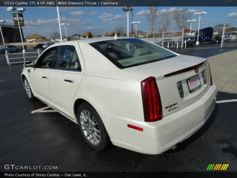 White Diamond Tricoat / Cashmere 2010 Cadillac STS 4 V6 AWD