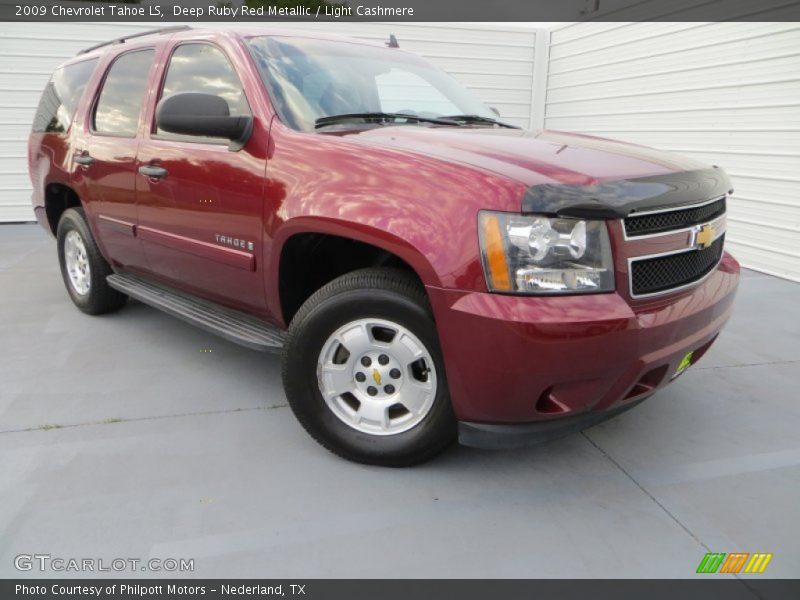 Deep Ruby Red Metallic / Light Cashmere 2009 Chevrolet Tahoe LS