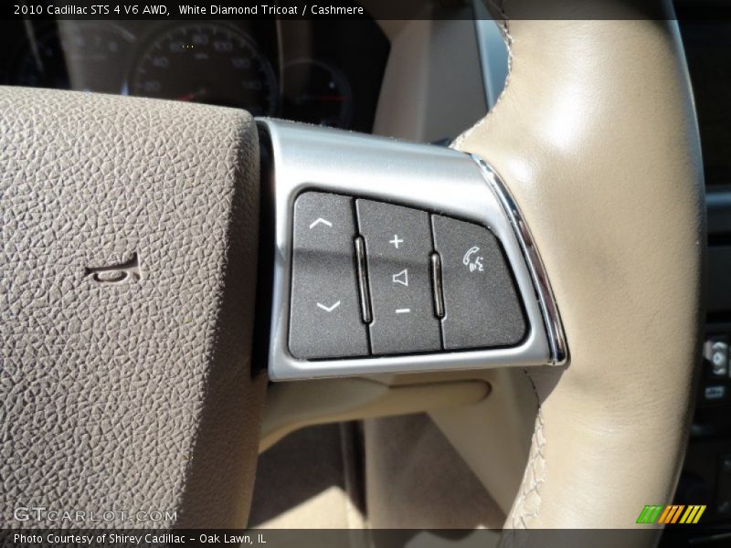 White Diamond Tricoat / Cashmere 2010 Cadillac STS 4 V6 AWD