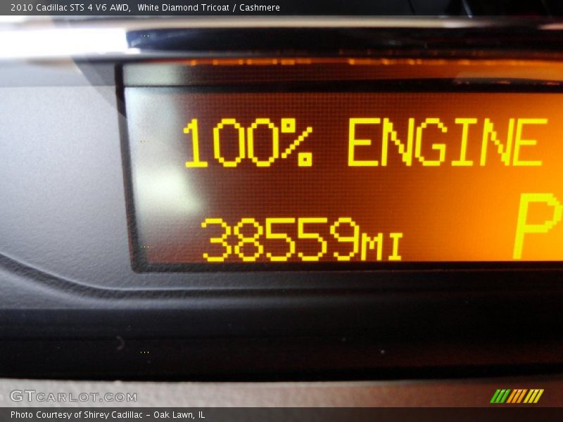 White Diamond Tricoat / Cashmere 2010 Cadillac STS 4 V6 AWD