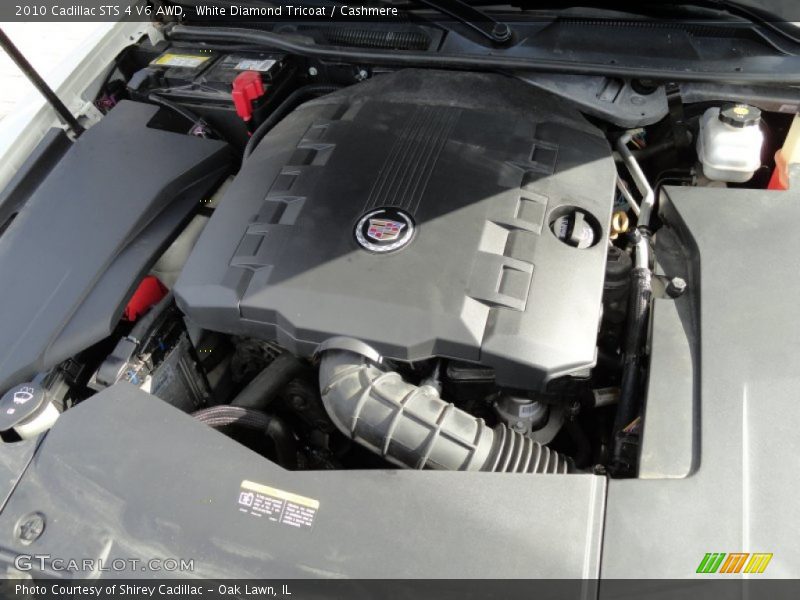 White Diamond Tricoat / Cashmere 2010 Cadillac STS 4 V6 AWD