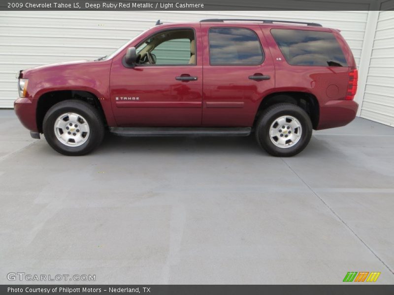 Deep Ruby Red Metallic / Light Cashmere 2009 Chevrolet Tahoe LS