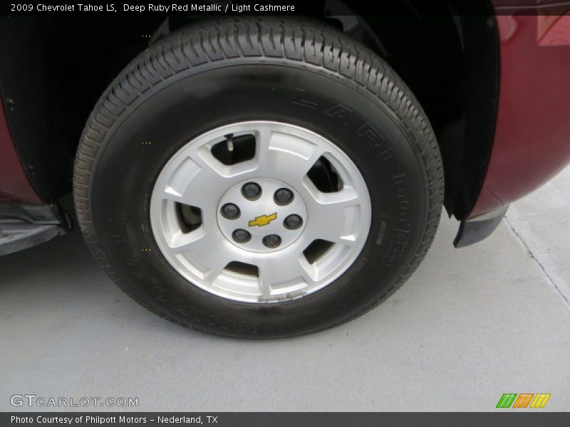 Deep Ruby Red Metallic / Light Cashmere 2009 Chevrolet Tahoe LS